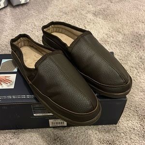Loft Living Mens Ultra Soft Memory Foam Slippers House Shoes new Brown Mens 7-8
